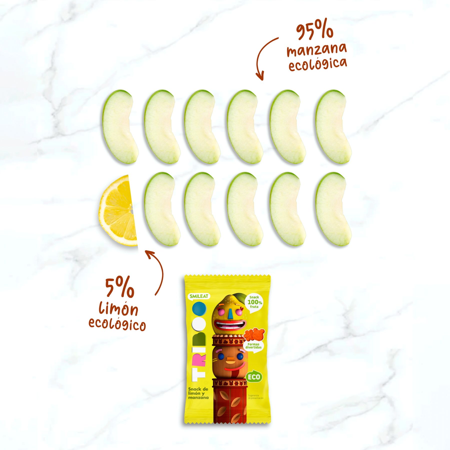 TRIBOO lemon and apple snack