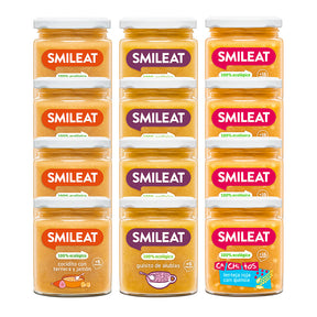 Pack of 12 jars for babies from 6 months old