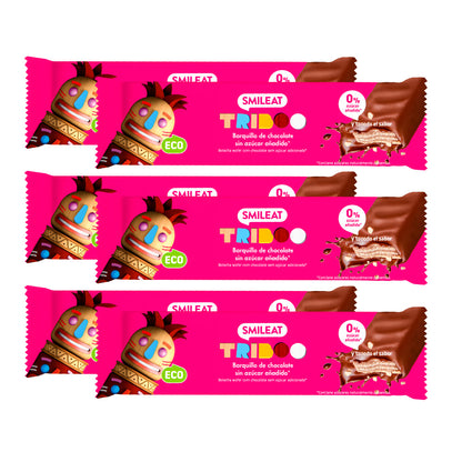 Pack of chocolate-covered wafers