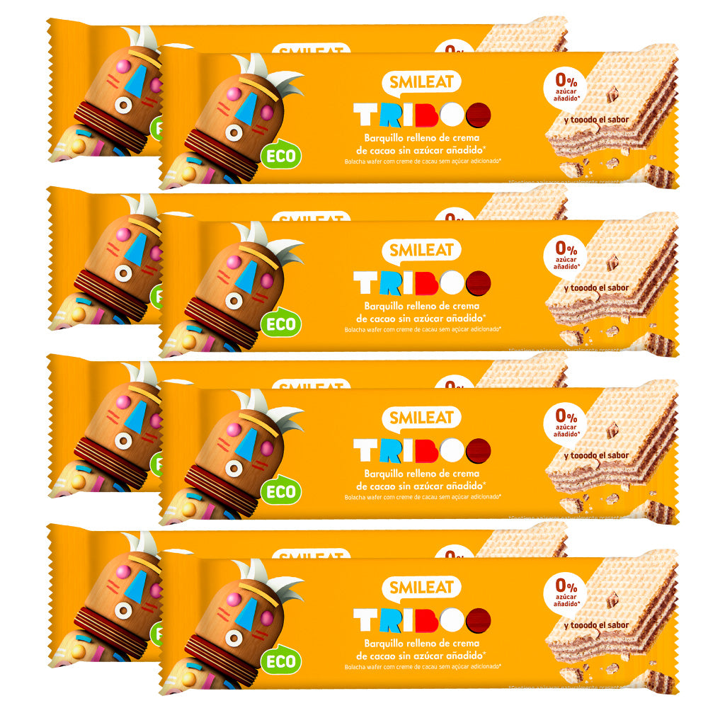 Pack of wafers with cocoa cream filling