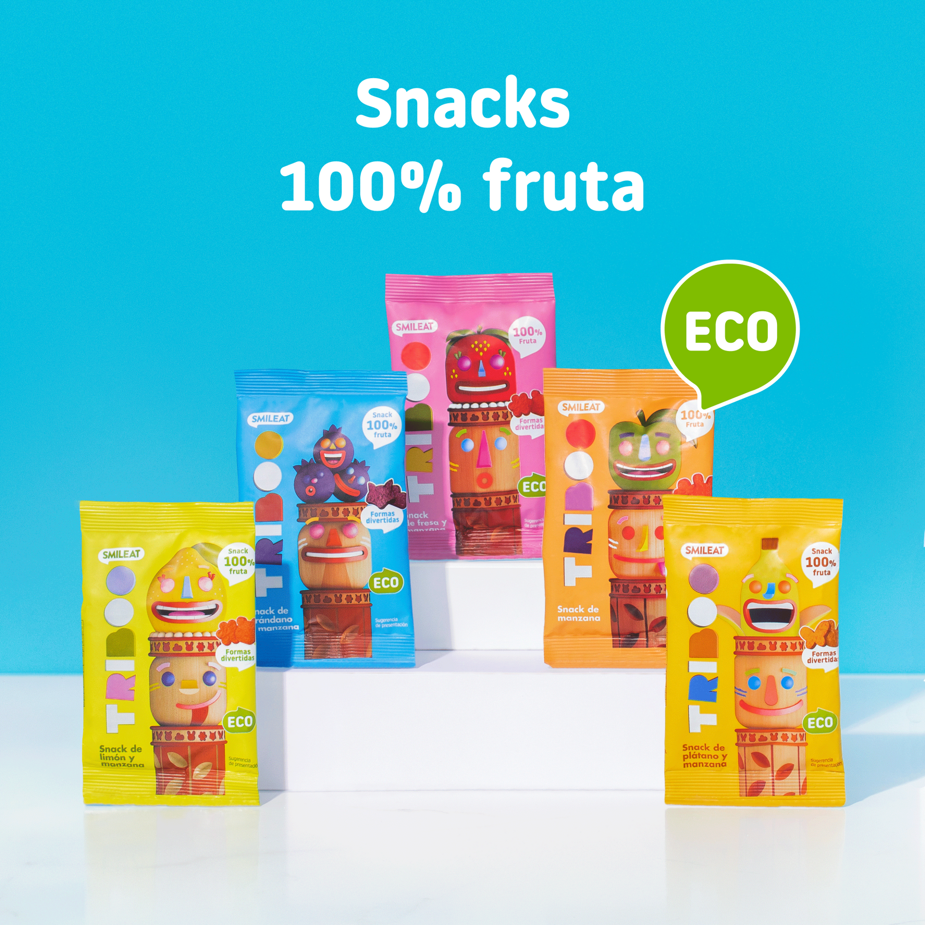 Snack TRIBOO de fresa y manzana